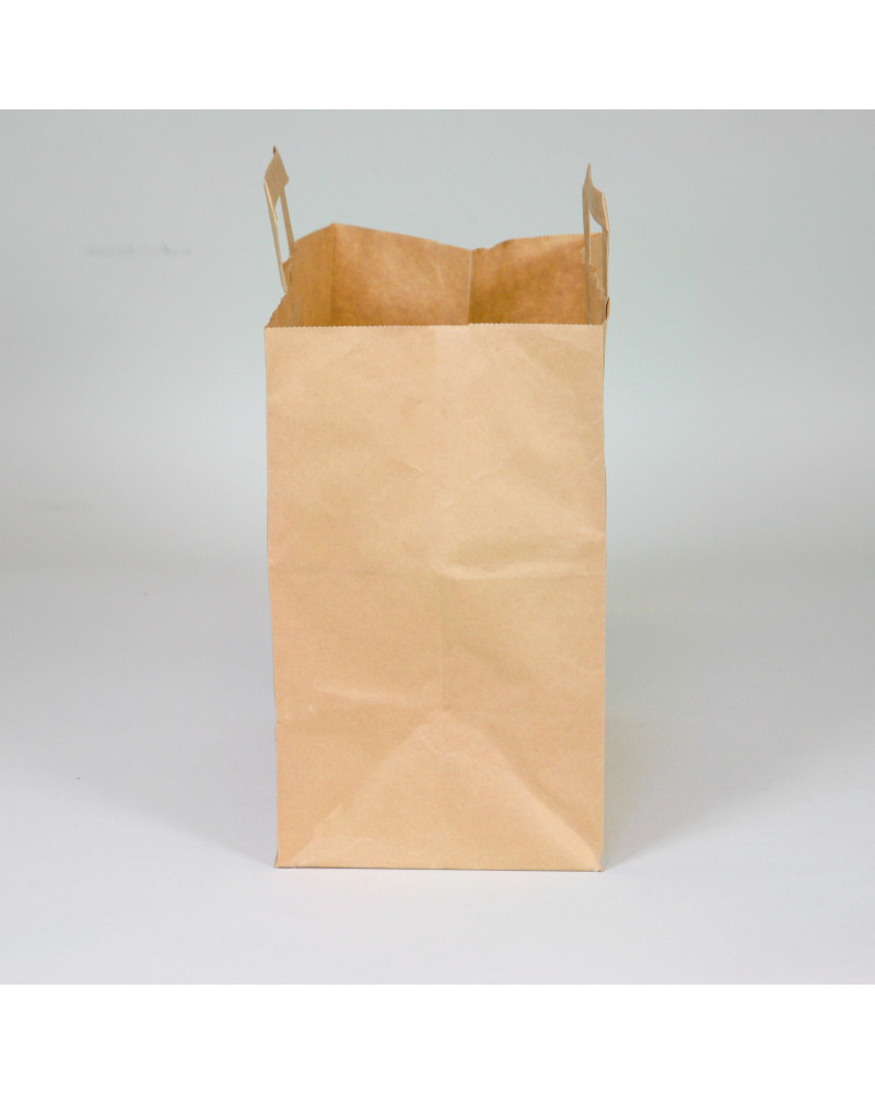 Brown kraft flat handles bag