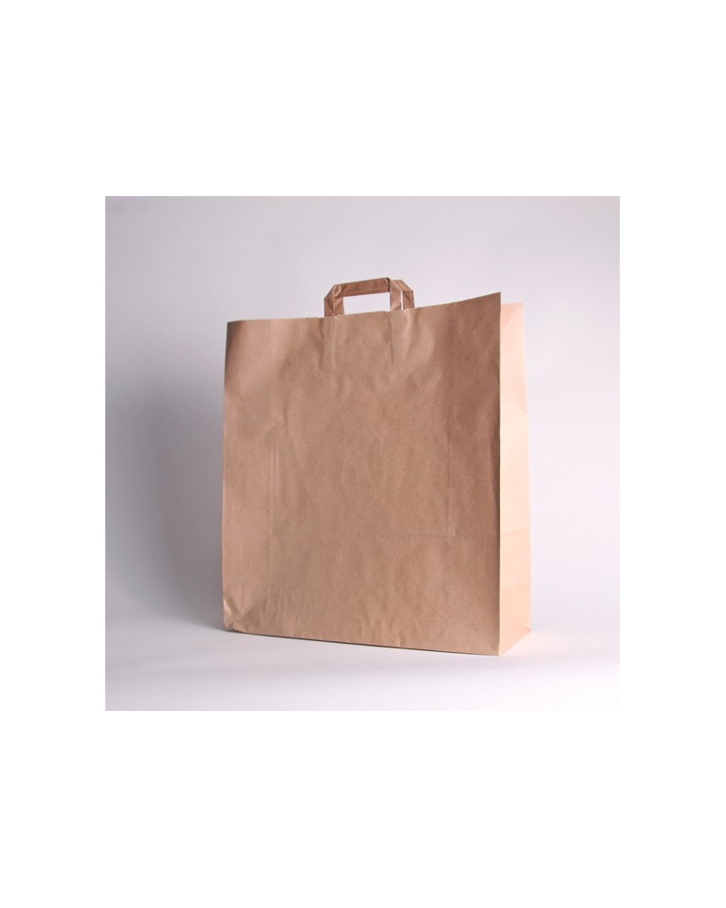 Brown kraft flat handles bag