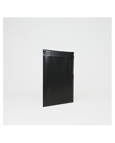 Black matte synthetic pouch