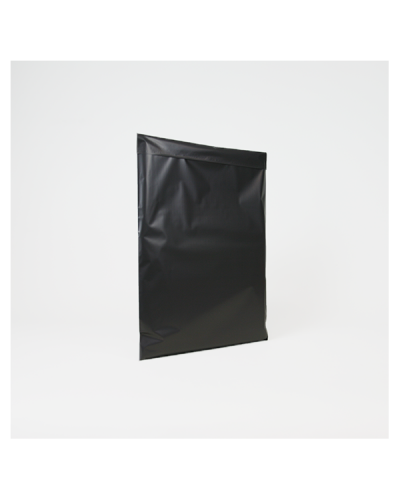 Black matte synthetic pouch