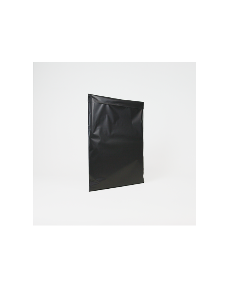 Black matte synthetic pouch