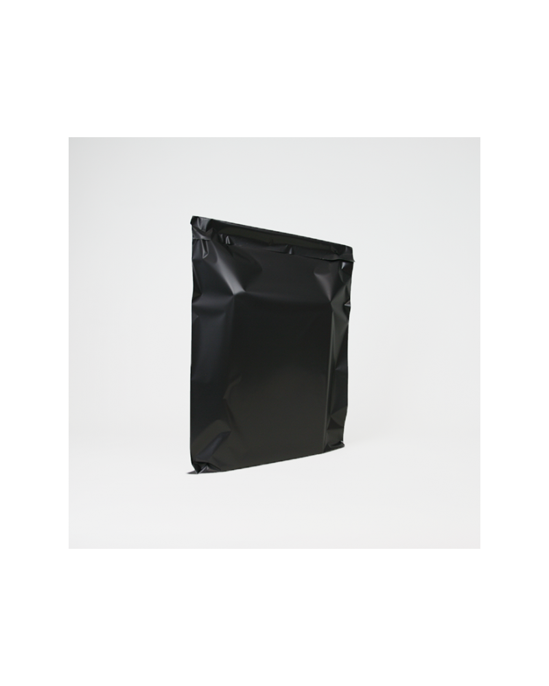 Black matte synthetic pouch