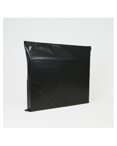 Black matte synthetic pouch