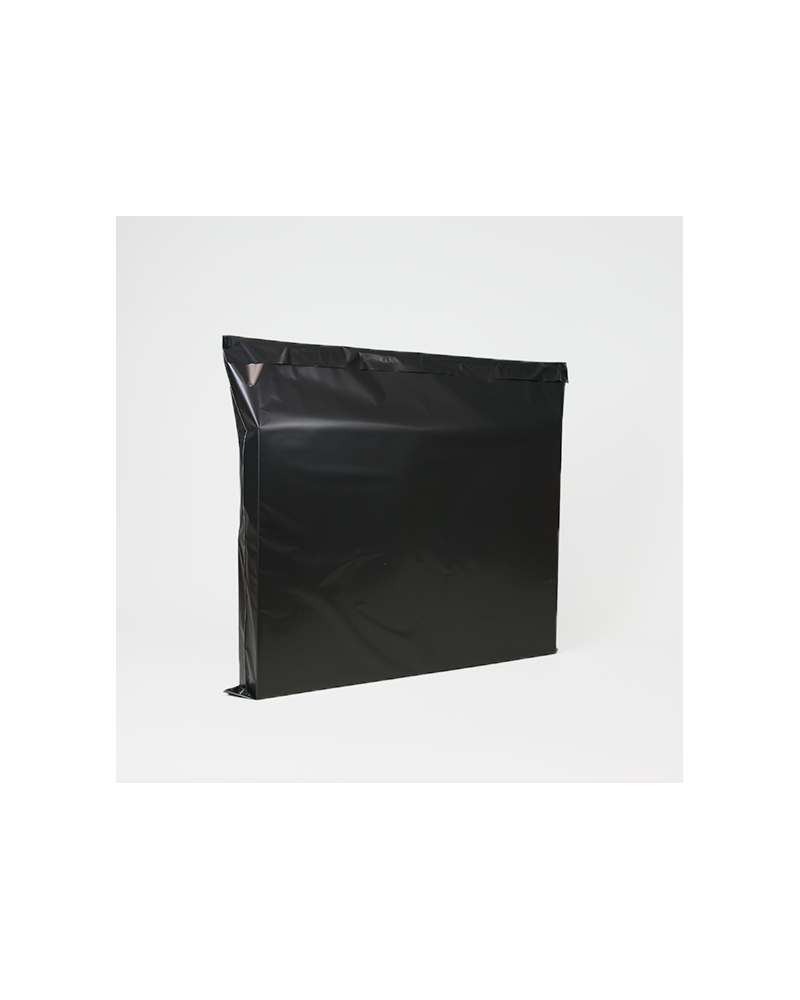 Black matte synthetic pouch