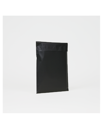 Black matte synthetic pouch