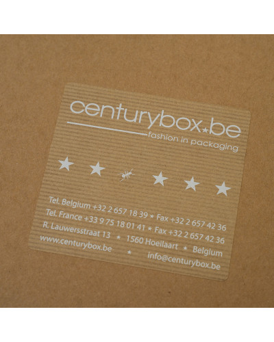 Rectangular sticker